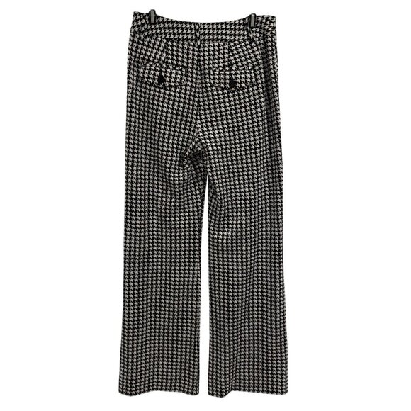 Cabi Women's Black‎ and White Houndstooth Wide Leg Pants Size 4 - Picture 4 of 9